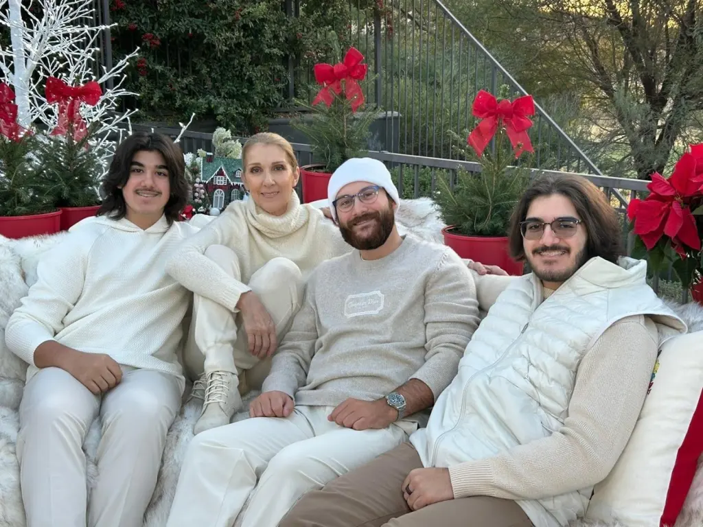 Celine Dion Shares Rare Photo with 3 Sons While Honoring Late Husband René Angélil